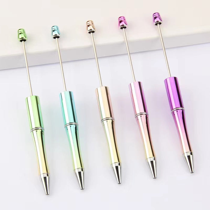 Wholesale UV Plating Plastic DIY Beadable Pens JDC-BP-QianHui001