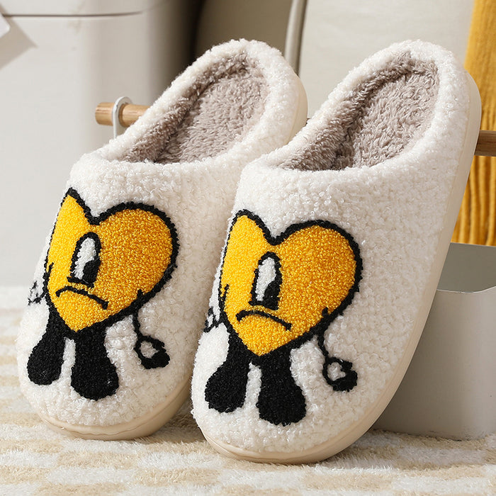 Wholesale Winter Thick Sole Mr Love Cotton Slippers MOQ≥2 JDC-SP-MMD002