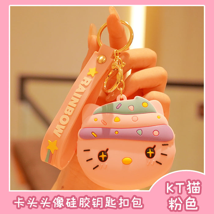 Wholesale keychain pvc cute doll coin purse key pendant JDC-KC-XTang006