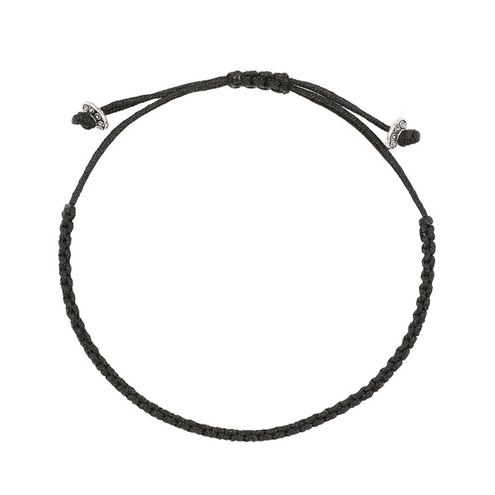 Wholesale Hand Braided Wax Thread Black Thread Anklet MOQ≥2 JDC-AS-FanD003