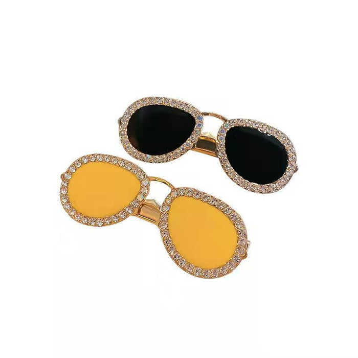 Wholesale Gift Metal Color Sunglasses Hair Clip Duck Bill Clip JDC-HC-Zhuih001