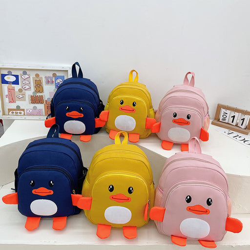 Jewelry WholesaleWholesale children's cute cute little duck Nylon Backpack JDC-BP-Lank003  澜咔 %variant_option1% %variant_option2% %variant_option3%  Factory Price JoyasDeChina Joyas De China