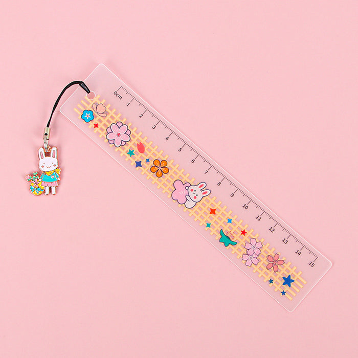 Wholesale Ruler Multifunctional Transparent Bookmark MOQ≥2 JDC-RR-ChiCh001