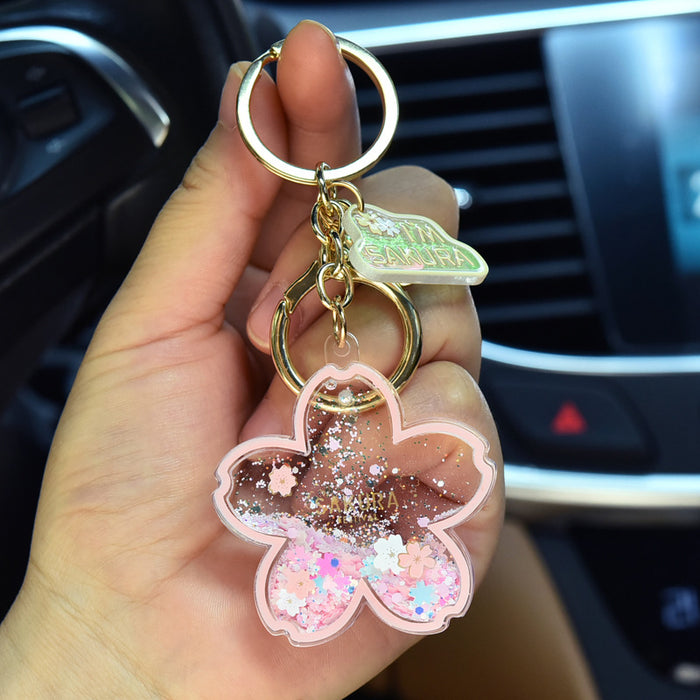 Jewelry WholesaleWholesale Cartoon Acrylic Oiled Snowflake Keychain JDC-KC-Woan006 Keychains 沃安 %variant_option1% %variant_option2% %variant_option3%  Factory Price JoyasDeChina Joyas De China