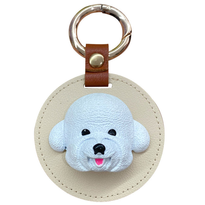 Jewelry WholesaleWholesale Cartoon Leather Teddy Hardware Keychain JDC-KC-BaiM002 Keychains 百茂 %variant_option1% %variant_option2% %variant_option3%  Factory Price JoyasDeChina Joyas De China