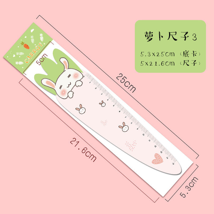 Wholesale Ruler ABS Cute Carrot Magnetic Soft Ruler JDC-RR-MPai002