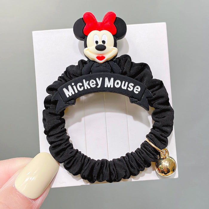 Wholesale cartoon kt cat letter brand hair ring fabric pleated small intestine ring JDC-HS-HShi001