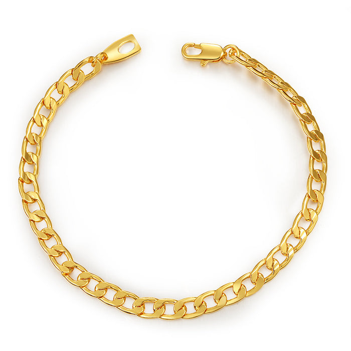 Wholesale Gold Plated Bracelet Men's Cuban Chain JDC-BT-TianM001