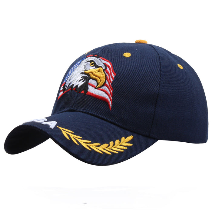 Wholesale Eagle American Flag Pentagram Embroidered Baseball Cap JDC-FH-PDai010