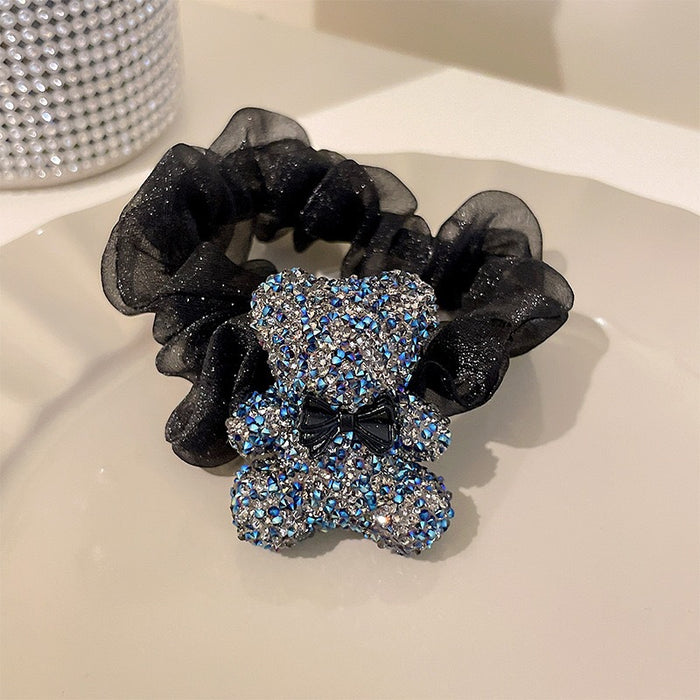 Jewelry WholesaleWholesale belt drill bear head rope JDC-HS-DouY008 Hair Scrunchies 豆毓 %variant_option1% %variant_option2% %variant_option3%  Factory Price JoyasDeChina Joyas De China