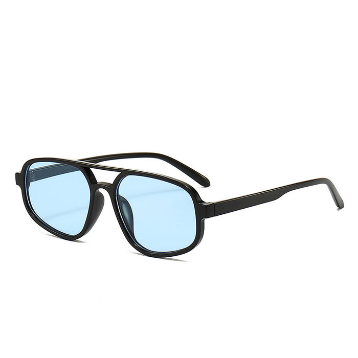 Wholesale Sunglasses PC Retro Double Beam Big Frame JDC-SG-BoY011