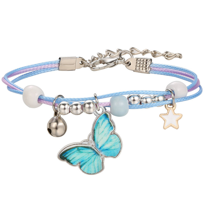 Wholesale Popular Blue Butterfly Bracelet JDC-BT-F937