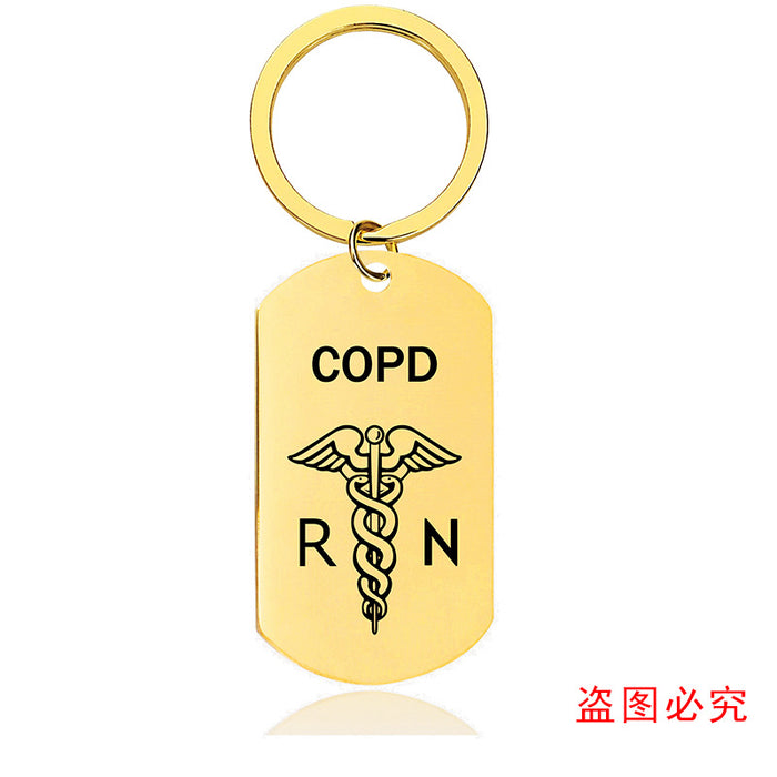 Jewelry WholesaleWholesale Metal Medical Gift Keychain JDC-KC-GangGu040 Keychains 钢古 %variant_option1% %variant_option2% %variant_option3%  Factory Price JoyasDeChina Joyas De China