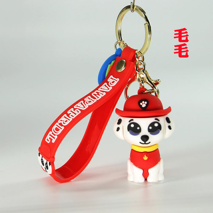 Wholesale Cartoon Dog PVC Soft Rubber Keychain MOQ≥2 JDC-KC-ShengH002