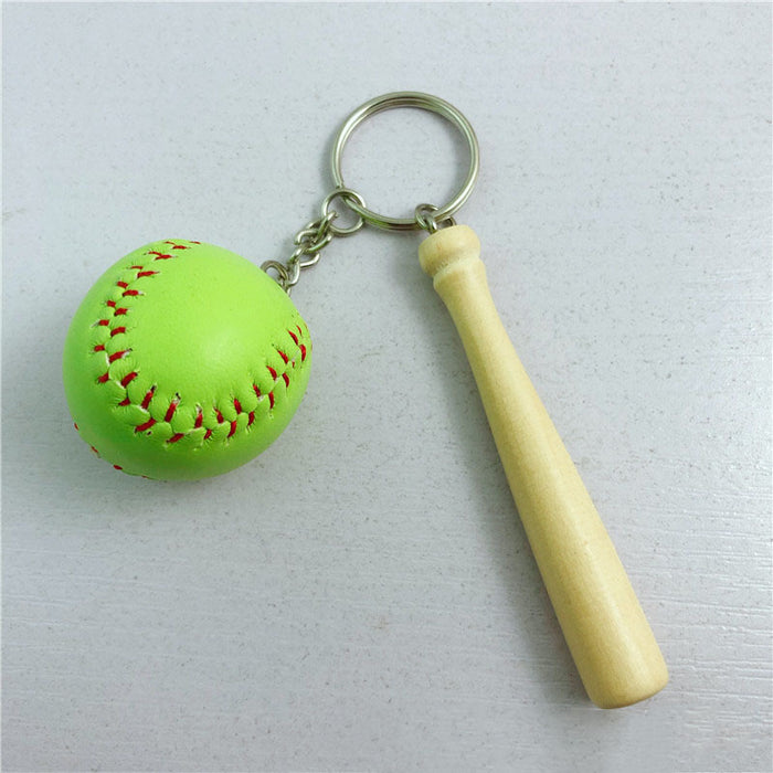 Jewelry WholesaleWholesale PU Leather Baseball Softball Keychain MOQ≥2 JDC-KC-XXing004 Keychains 熙兴 %variant_option1% %variant_option2% %variant_option3%  Factory Price JoyasDeChina Joyas De China