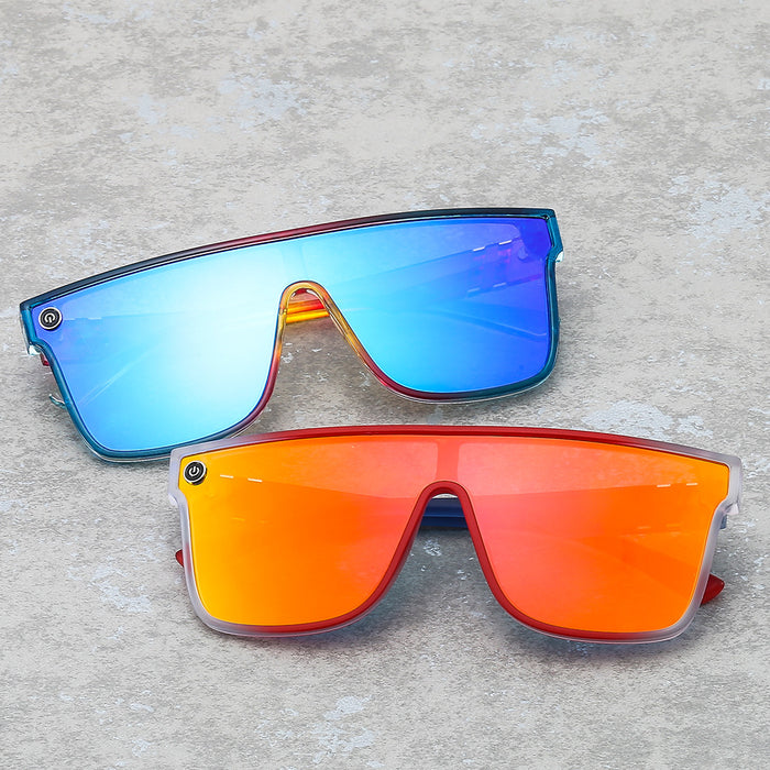 Wholesale Outdoor Cycling Glasses Large Frame Colorful Siamese One Piece JDC-SG-FeiW004