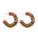 Jewelry WholesaleWholesale bohemian C-shaped rice bead geometry woven resin earrings JDC-ES-Lai009 Earrings 恋艾 %variant_option1% %variant_option2% %variant_option3%  Factory Price JoyasDeChina Joyas De China