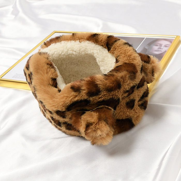 Wholesale Earmuff Plush Warm Fashion Leopard Cat Ears JDC-EF-YMan001