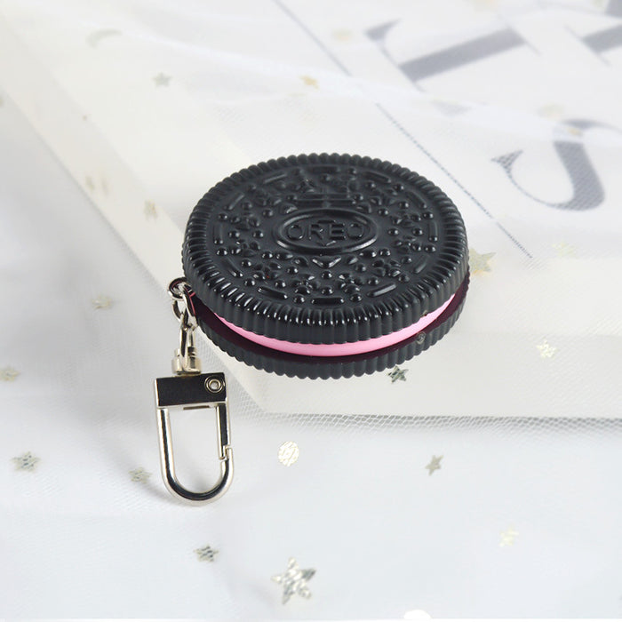 Wholesale PVC Simulation Snack Oreo Cookie Model Keychain MOQ≥5 JDC-KC-HFei001