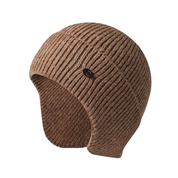 Wholesale Hat Acrylic Winter Warm Ear Guards Outdoor Riding Knitted Cap JDC-FH-GuanXuan001