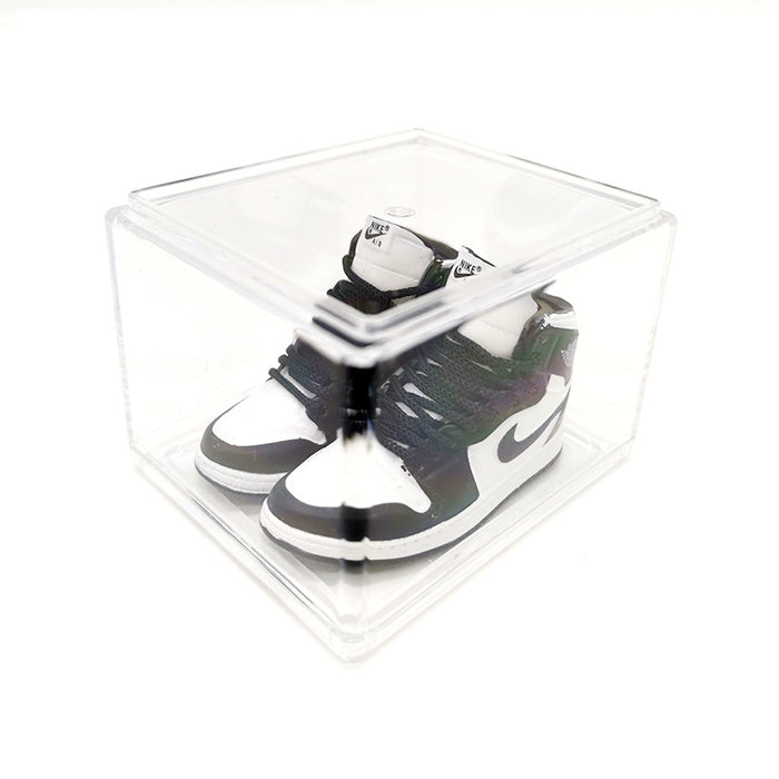 Wholesale Enamel Sneakers Plastic Transparent Box Keychains Ornaments JDC-KC-TuoH008