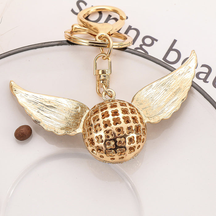 Jewelry WholesaleWholesale Angel Wings Alloy Rhinestone Keychain MOQ≥2 JDC-KC-ChaoK011 Keychains 超凯 %variant_option1% %variant_option2% %variant_option3%  Factory Price JoyasDeChina Joyas De China