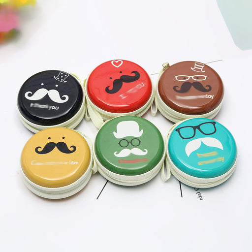 Jewelry WholesaleWholesale Cartoon Beard Metal Box Round Wallet JDC-WT-ShuaiD009 Wallet 兜率 %variant_option1% %variant_option2% %variant_option3%  Factory Price JoyasDeChina Joyas De China