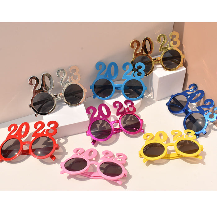 Wholesale Sunglasses PC 2023 Digital Glasses Modeling New Year's Eve Celebration Party JDC-SG-SFY004