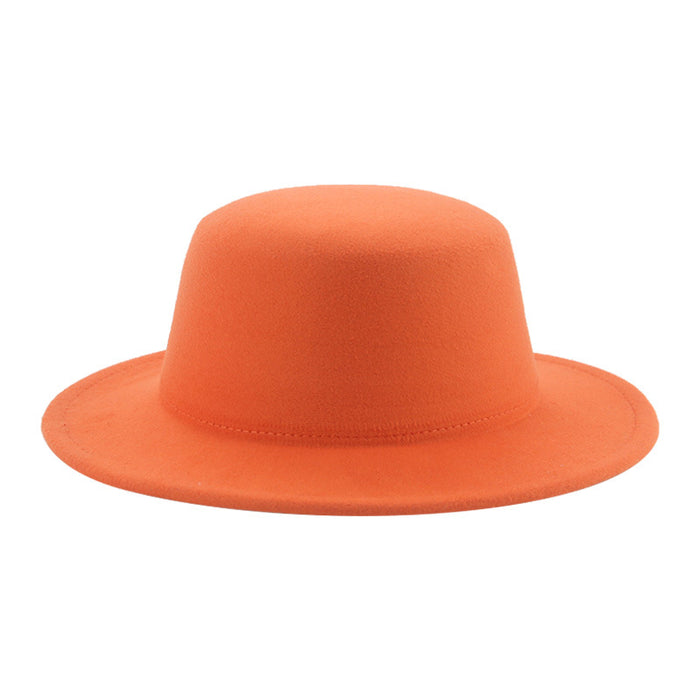 Jewelry WholesaleWholesale flat hat woolen wide brim hat JDC-FH-Guanchuan006 Fashionhat 冠川 %variant_option1% %variant_option2% %variant_option3%  Factory Price JoyasDeChina Joyas De China