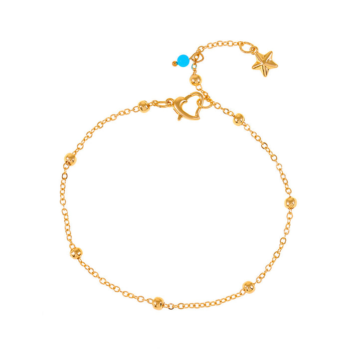 Wholesale Simple Star Pendant Anklet Pentagram Beach JDC-AS-D025