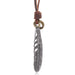 Jewelry WholesaleWholesale Leather Feather Alloy Men Necklace JDC-NE-PK002 Necklaces 庞克 %variant_option1% %variant_option2% %variant_option3%  Factory Price JoyasDeChina Joyas De China