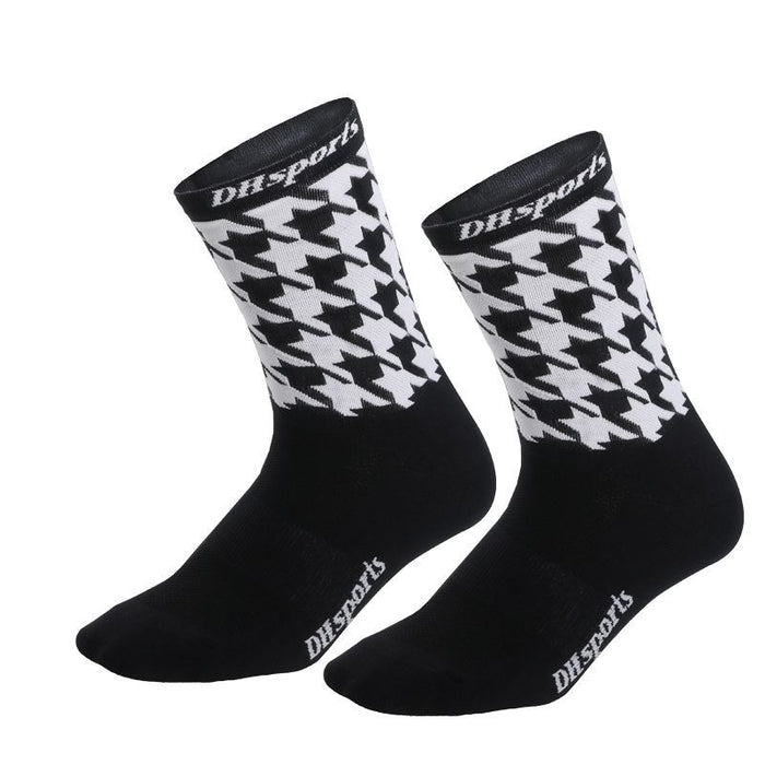 Wholesale Sock Nylon Cycling Socks Cycling Moisture Wicking Mid Tube JDC-SK-QiT009