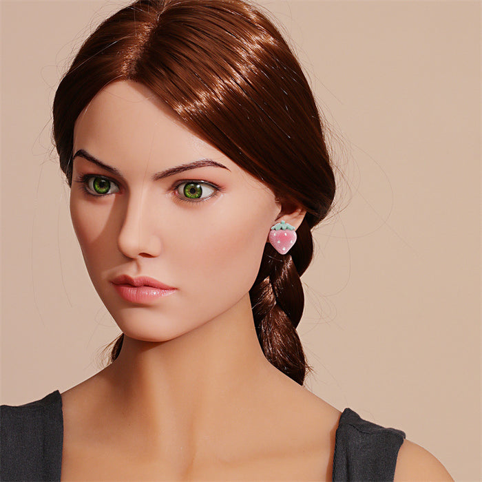 Wholesale Earring Flocking Simple Cute Small Stud Earrings JDC-ES-GuTe037