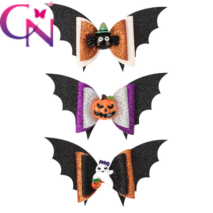 Wholesale hairpin plastic halloween children flying bat JDC-HC-Danzuo042