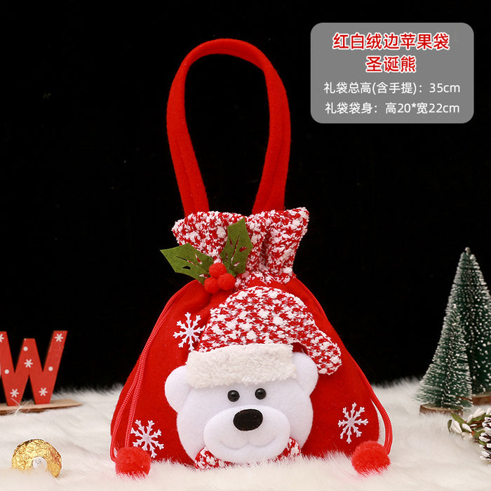 Wholesale Gift Box Christmas Apple Bag Round Bunch Mouth Gift Bag MOQ≥2 JDC-GB-QiaoC002