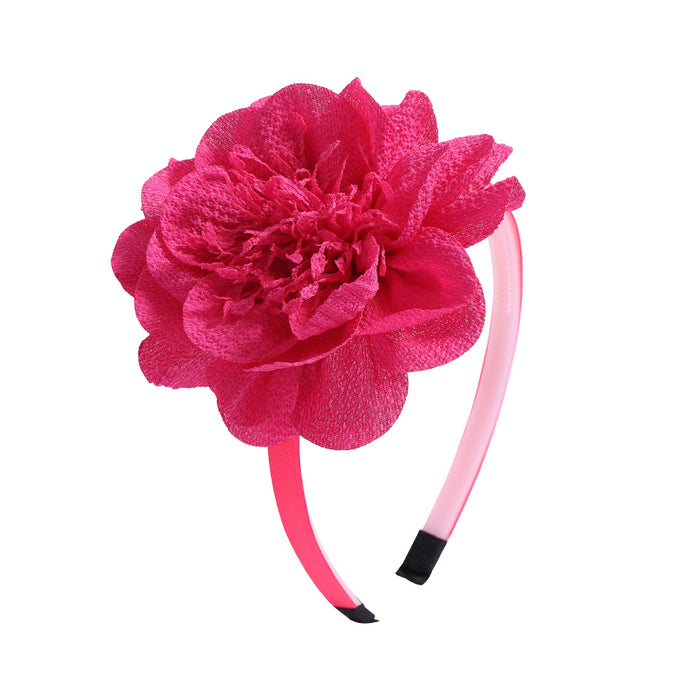 Jewelry WholesaleWholesale large handmade Chiffon Flower Headband JDC-HD-YL009 Headband 雅伦 %variant_option1% %variant_option2% %variant_option3%  Factory Price JoyasDeChina Joyas De China