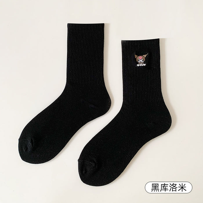 Wholesale Socks Cotton Cute Cartoon Embroidery Socks (S) JDC-SK-RCM001