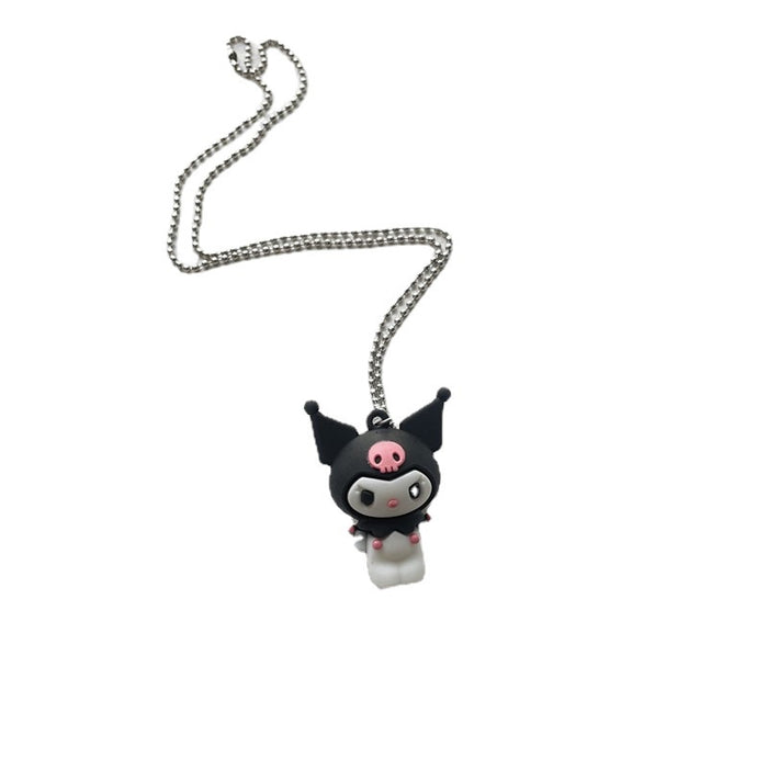 Wholesale Necklace Resin Cute Beige Pink Black Necklace (S) JDC-NE-Wenhua005