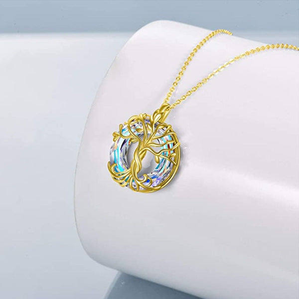 Wholesale Tree Of Life Crystal Alloy Necklace JDC-NE-LongR001