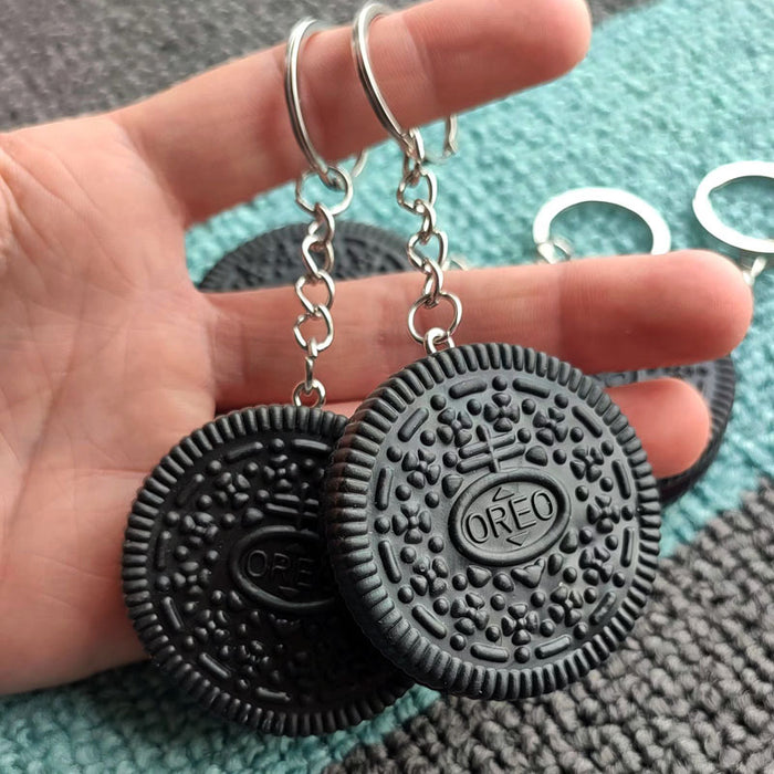 Wholesale Imitation Oreo Cookies PVC Keychain JDC-KC-BTao001