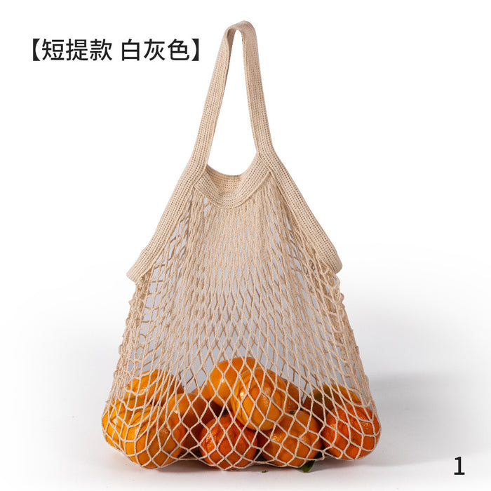 Wholesale Decoration Tote Bag Cotton Supermarket Vegetable and Fruit Net Pocket MOQ≥2 JDC-HB-ShenT001