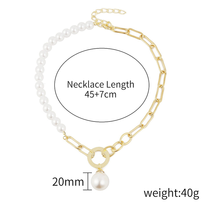 Jewelry WholesaleWholesale Pearl Alloy Pendant Clavicle Necklace JDC-NE-GSJY012 Necklaces 嘉溢 %variant_option1% %variant_option2% %variant_option3%  Factory Price JoyasDeChina Joyas De China