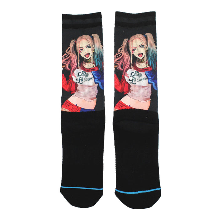 Wholesale Sock Polyester Cotton Cartoon Caricature Breathable Sweat Absorb (M)MOQ≥5 JDC-SK-MuQing006