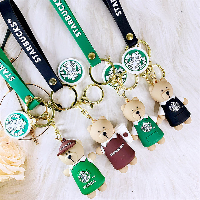 Wholesale cartoon keychain cute doll silicone JDC-KC-DMF006