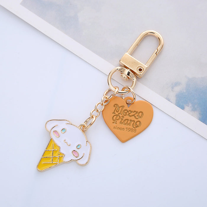 Wholesale Keychain Zinc Alloy Cute Puppy Cake Love Pendant MOQ≥2 (S) JDC-KC-ARui010