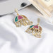 Jewelry WholesaleWholesale color diamond-encrusted tasseled heart earrings JDC-ES-YiD002 Earrings 宜达 %variant_option1% %variant_option2% %variant_option3%  Factory Price JoyasDeChina Joyas De China