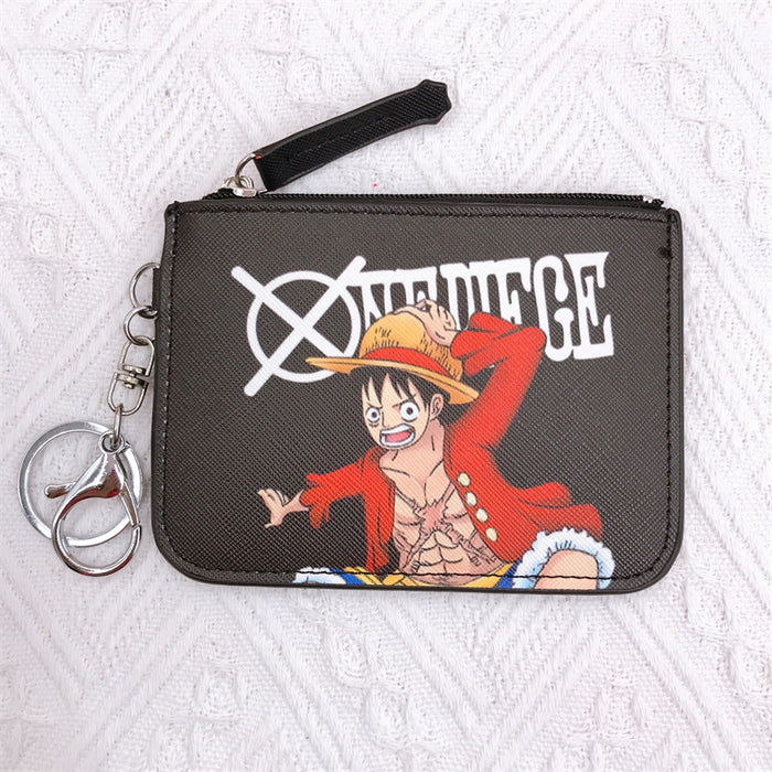 Wholesale Cartoon PU Card Holder Coin Purse Keychain (M) JDC-KC-YaLL010