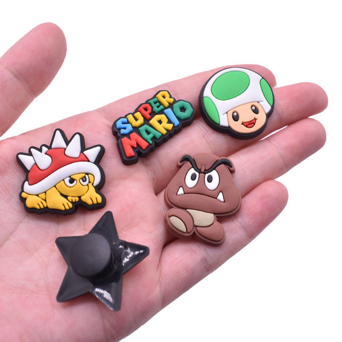 Wholesale Random 100pcs Cartoon Cute PVC DIY Accessories Croc Charms (M) JDC-CCS-RYY028