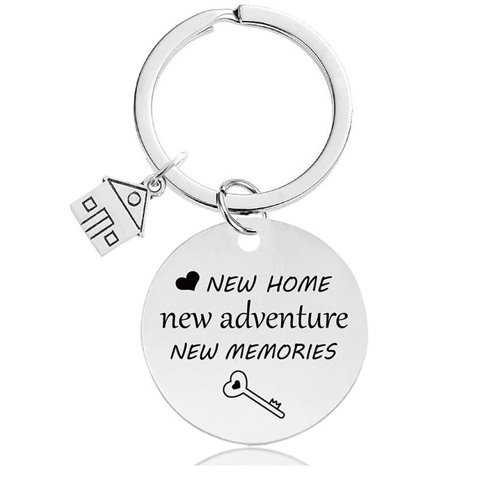 Jewelry WholesaleWholesale houses housewarming new home house lettered metal keychains JDC-KC-GangGu029 Keychains 钢古 %variant_option1% %variant_option2% %variant_option3%  Factory Price JoyasDeChina Joyas De China