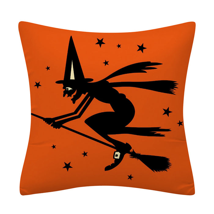 Wholesale Pillowcase Orange Halloween Polyester Pillowcase JDC-PW-Mengde005